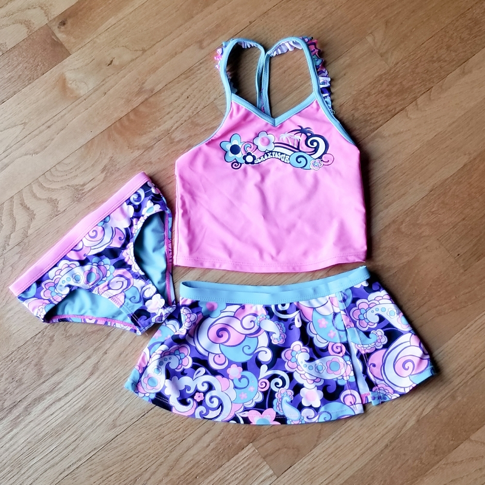 Zeroxposur 3 Piece Tankini Set Size 4T